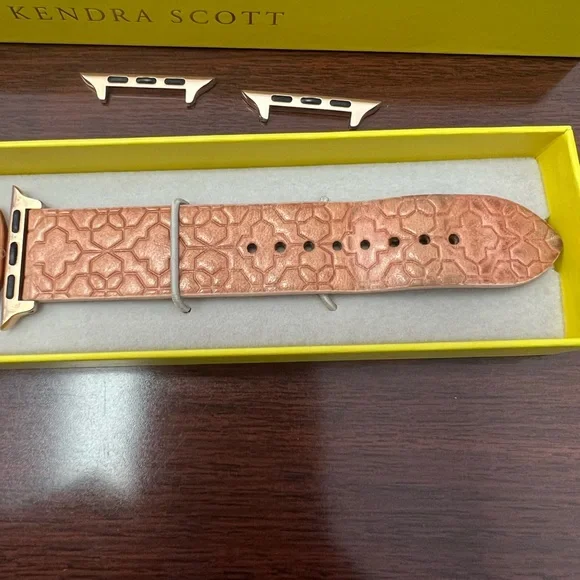 Kendra Scott Filigree Leather Watch Band - Picture 6 of 11